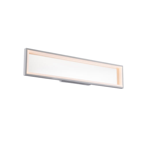 dweLED Mirror 27" LED 1 Light Wall Light 3000K, Titanium/White - WS-32027-TT