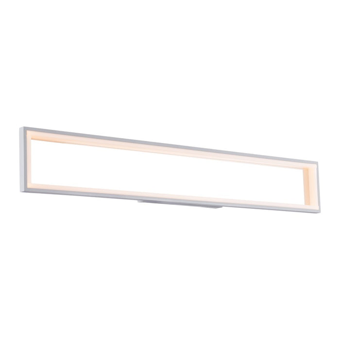 dweLED Mirror 37" LED 1 Light Wall Light 3000K, Titanium/White - WS-32037-TT