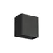 dweLED Boxi 5" LED 2 Light Wall Sconce 3-CCT 2700K, Black/White - WS-45105-27-BK