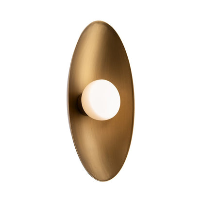 WAC dweLED Glamour 18" LED Wall Sconce 2700K, Aged Brass - WS-53318-27-AB