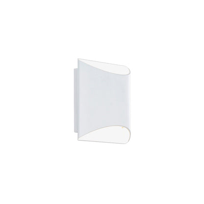 WAC dweLED Duet 2 Light 6" LED Wall Sconce 2700K, White/Frosted - WS-55206-27-WT