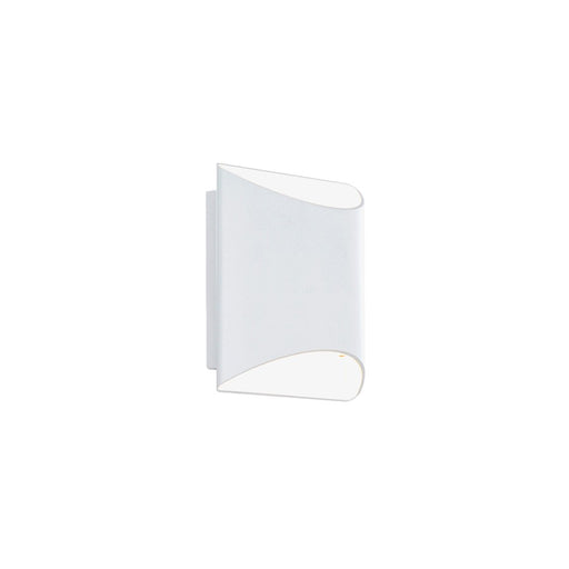 WAC dweLED Duet 2 Light 6" LED Wall Sconce 2700K, White/Frosted - WS-55206-27-WT