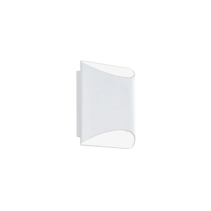 WAC dweLED Duet 2 Light 6" LED Wall Sconce 2700K, White/Frosted - WS-55206-27-WT