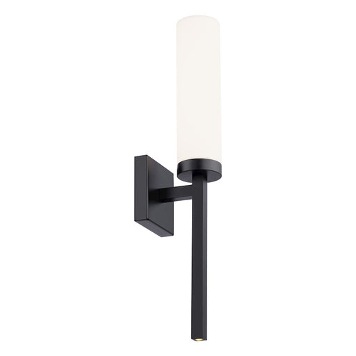 WAC dweLED Saltaire 22" LED Wall Sconce 3000K, Black - WS-63322-BK