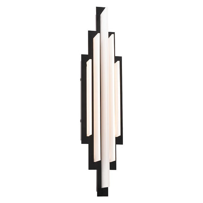 WAC dweLED Nouveau 22.8" LED Wall Sconce 3000K, Black - WS-65323-30-BK