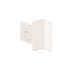 WAC Lighting Cubix Outdoor 1 Light Wall Sconce, White/White - WS-W220208-30-WT