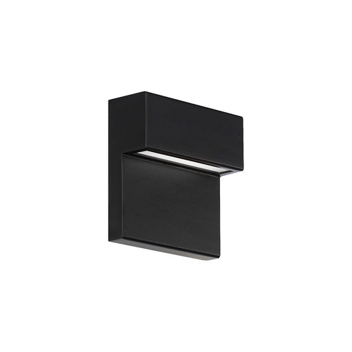 dweLED Balance 6" LED In/Out Wall 3-CCT 3000K, Black/Frost - WS-W25106-30-BK