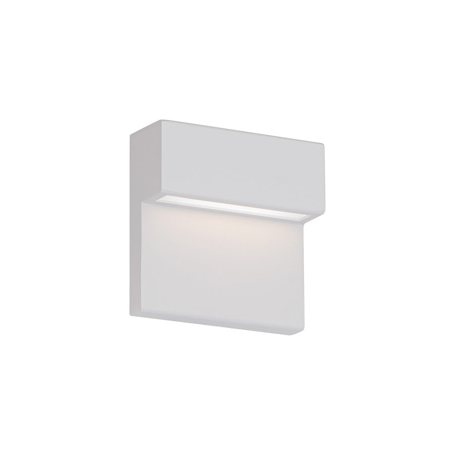 dweLED Balance 6" LED In/Out Wall 3-CCT 3000K, White/Frost - WS-W25106-30-WT