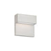 dweLED Balance 6" LED In/Out Wall 3-CCT 3500K, Aluminum/Frost - WS-W25106-35-AL