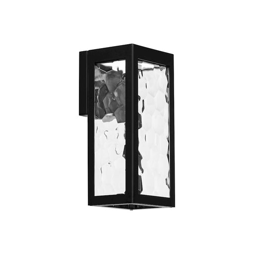 dweLED Hawthorne 11" LED In/Out Wall Light 3000K, Black/Clear - WS-W33111-BK