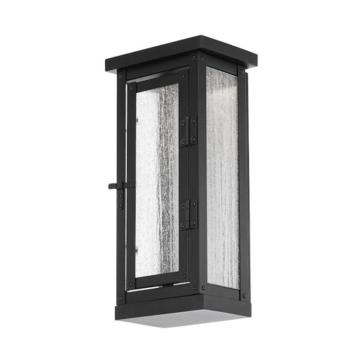 dweLED Eliot 14" LED In/Out Wall Light 3000K, Black/Clear - WS-W37114-BK