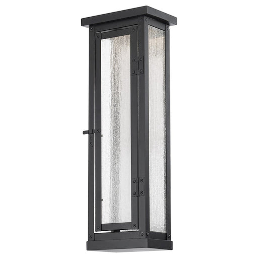dweLED Eliot 20" LED In/Out Wall Light 3000K, Black/Clear - WS-W37120-BK