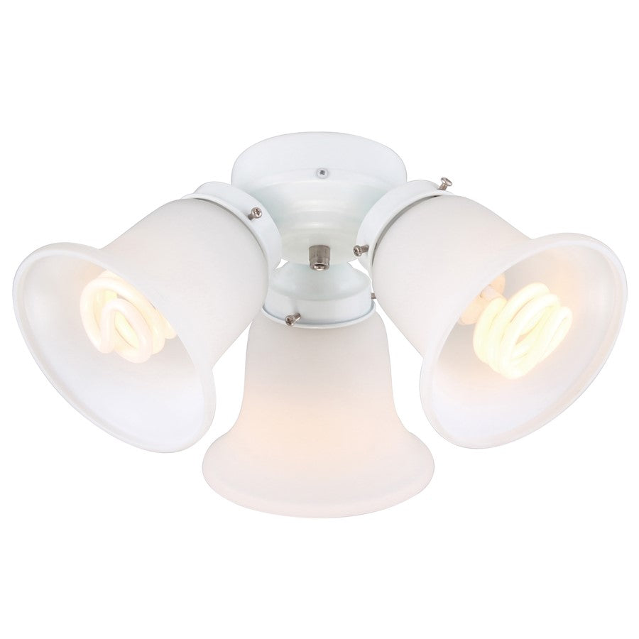 Wind River Fans 3-Light White Glass LED/White Glass - KG400W