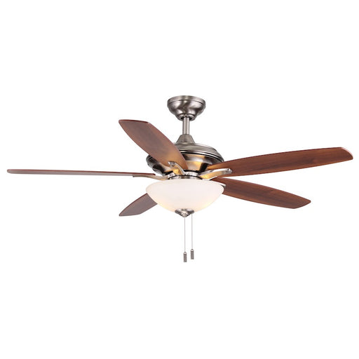 Wind River Fans Modelo Nickel 52" Ceiling Fan, White Glass - WR1426N