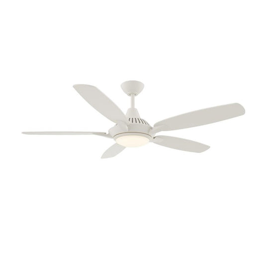 Wind River Fans Solero Matte White 52" Ceiling Fan, White Glass - WR1440MW