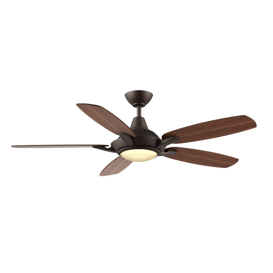 Wind River Fans Solero Oiled Bronze 52" Ceiling Fan, White Glass - WR1440OB