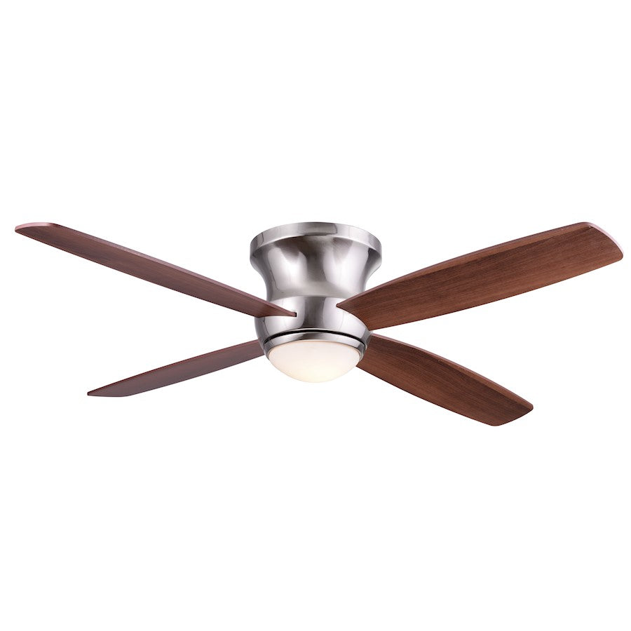 Wind River Fans Zorion Nickel 52" Ceiling Fan, Frosted Opal Glass - WR1464N