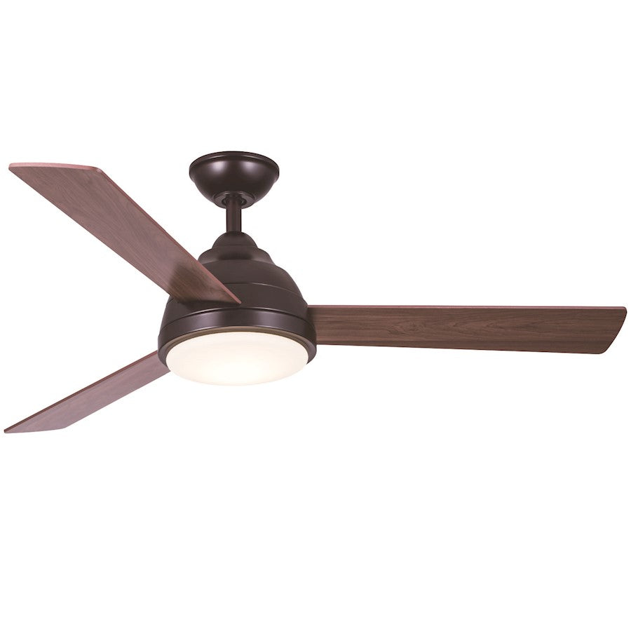 Wind River Fans Neopolis Oiled Bronze 52" Ceiling Fan, White Glass - WR1473OB