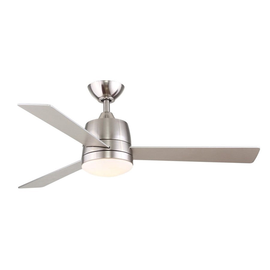 Wind River Fans Joplin 52" Ceiling Fan, Hardwire Control/Nickel/White - WR1520N