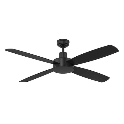 Wind River Fans Aeris Matte Black LED Ceiling Fan, Frosted Opal Lens