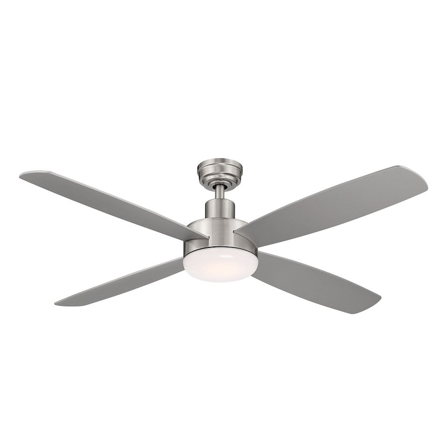 Wind River Fans Aeris Job Fan Steel LED Ceiling Fan, Opal Lens - WR1603SS