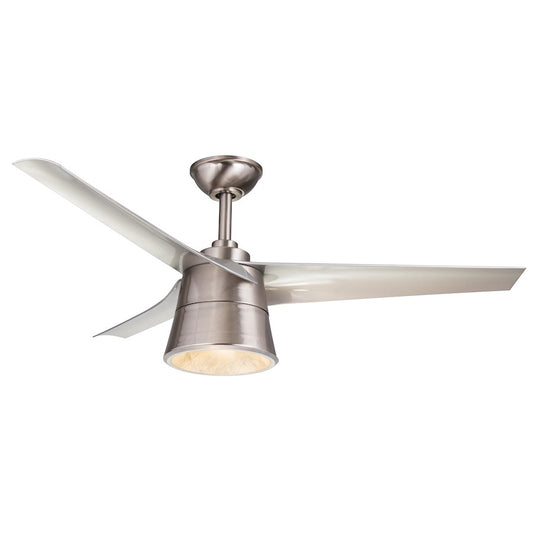 Wind River Fans Cylon Stainless Steel Ceiling Fan, Frosted Opal Glass - WR1638SS