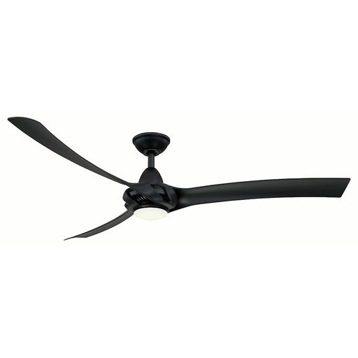 Wind River Fans Droid Xl LED 62" Ceiling Fan, Black/Frosted Opal Lens - WR1697MB