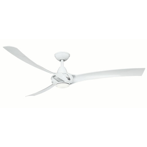 Wind River Fans Droid Xl LED 62" Ceiling Fan, White/Frosted Opal Lens - WR1697W