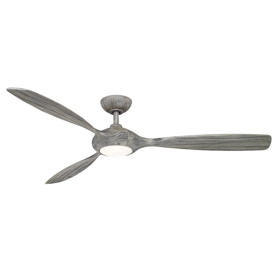 Wind River Fans Elan 60" Vintage Oak Ceiling Fan, Frosted Opal Lens