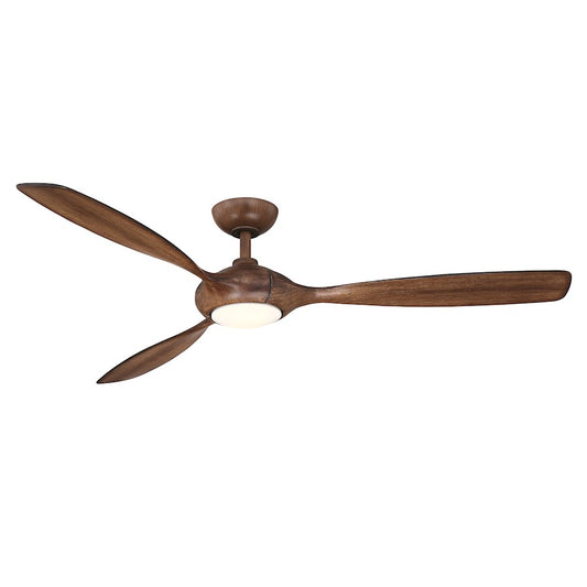 Wind River Fans Elan 60" Walnut Ceiling Fan, Frosted Opal Lens - WR1760WAL