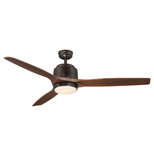 Wind River Fans Reya 56" Oiled Bronze Ceiling Fan, Frosted Opal Lens - WR1765OB