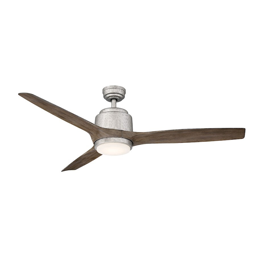 Wind River Fans Sora Outdoor 56" Galv Iron Ceiling Fan, Opal Lens - WR1766GI