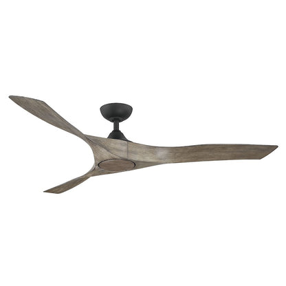 Wind River Fans Willow 60" Smart Ceiling Fan, Black/Oak/Opal Lens