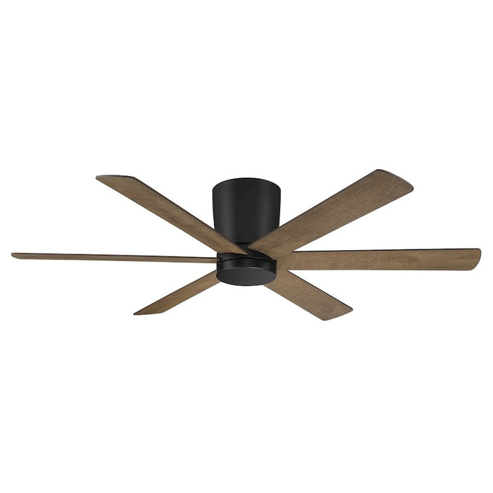 Wind River Fans Coldwater 52" Smart Flush Ceiling Fan, Black/PC Lens