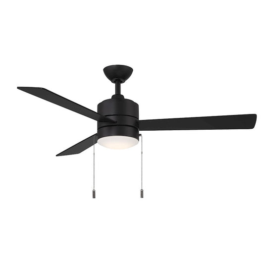 Wind River Fans Ryan 52" Energy Star Pull Chain Fan, Black/White - WR2115MB