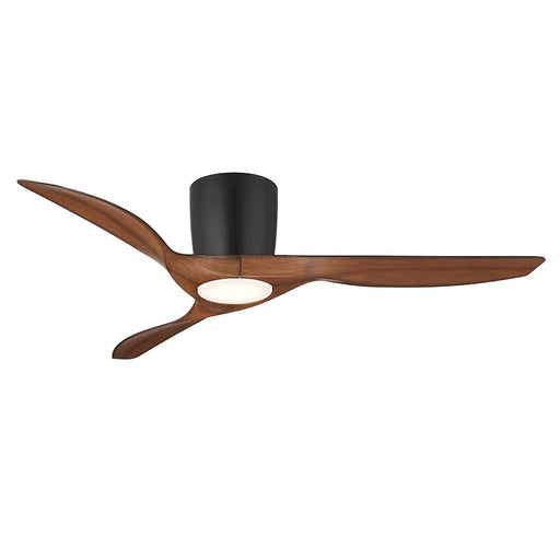 Wind River Fans Delta 52" Smart Flush Fan, Black/Walnut/PC Lens - WR2118MBWAL