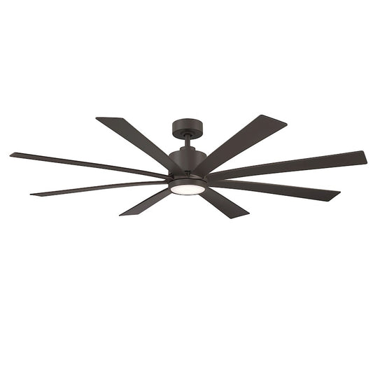 Wind River Fans Richland 65" Smart Ceiling Fan, Text Brown/PC Lens - WR2120TB