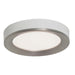 AFX Lighting Alta LED 12" Low Profile Flush, Nickel/White - AAF121400L30D1SNWH