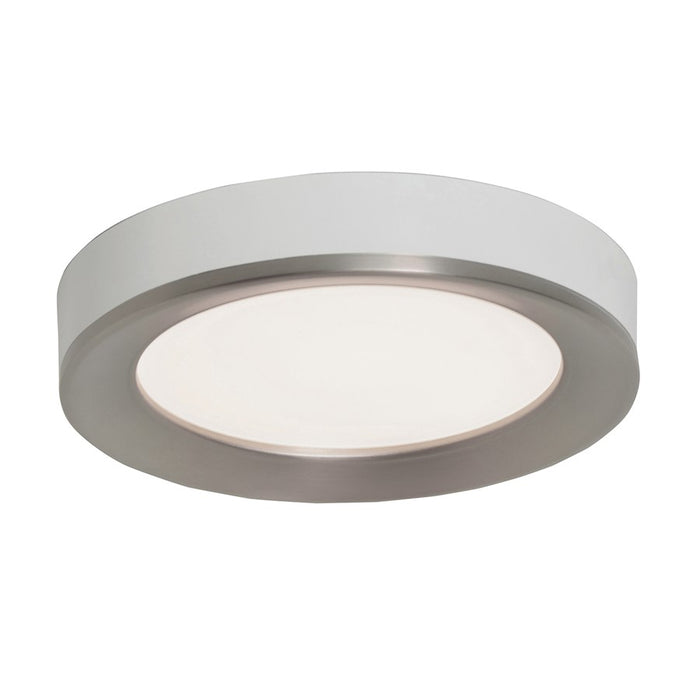 AFX Lighting Alta LED 16" Low Profile Flush, Nickel/White - AAF162600L30D1SNWH
