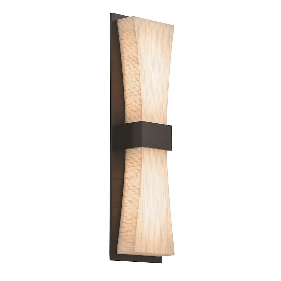 AFX Lighting Aberdeen LED Sconce, Espresso/Jute - ADS051914LAJUDES-JT