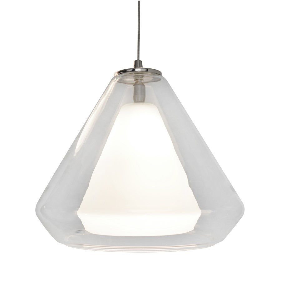 AFX Lighting Armitage LED Pendant 3000K 120V, Nickel/Clear - AGP500L30D1SNCL