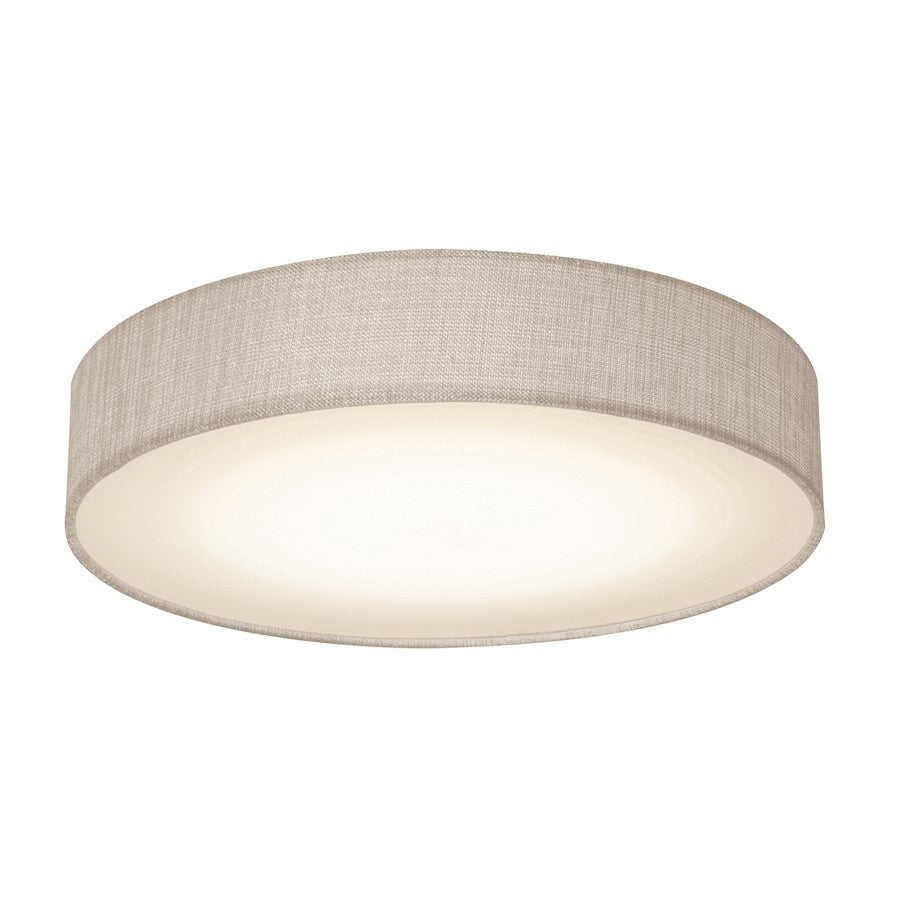 AFX Lighting Ashland LED 15" Flush Mount, White/Grey Linen - ALDF1525LAJD1GY