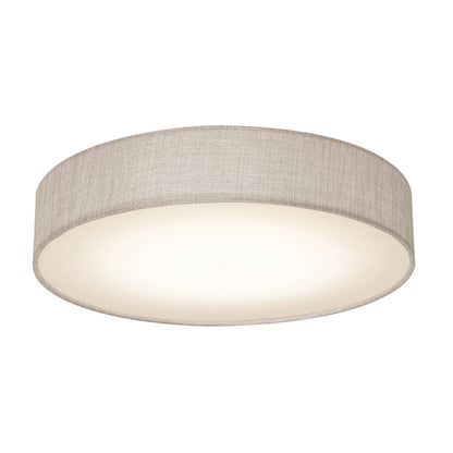 AFX Lighting Ashland LED 15" Flush Mount, White/Grey Linen - ALDF1525LAJD1GY