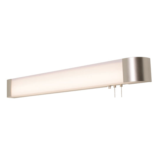 AFX Lighting Allen 40" Overbed Light Fixture, Nickel/White - ALNB4040L30ENSN