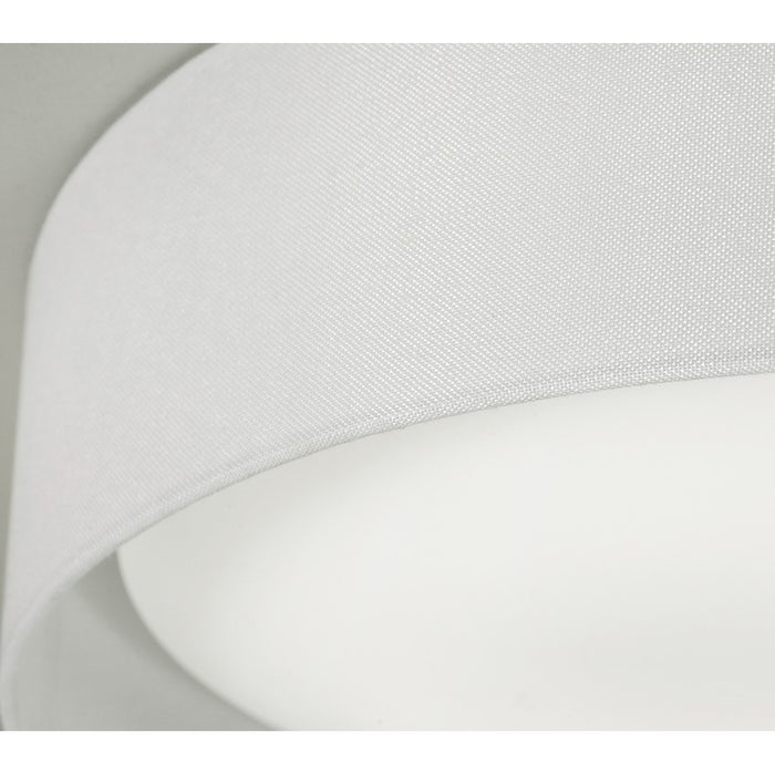 AFX Lighting Ally 1 Light 16'' LED Flush Mount, White/White