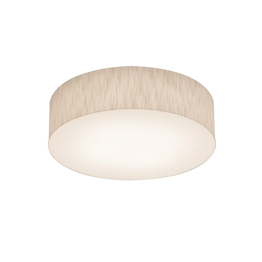 AFX Lighting Anton 12" LED Ceiling Light, Satin Nickel/Jute - ANF1214LAJUD-JT