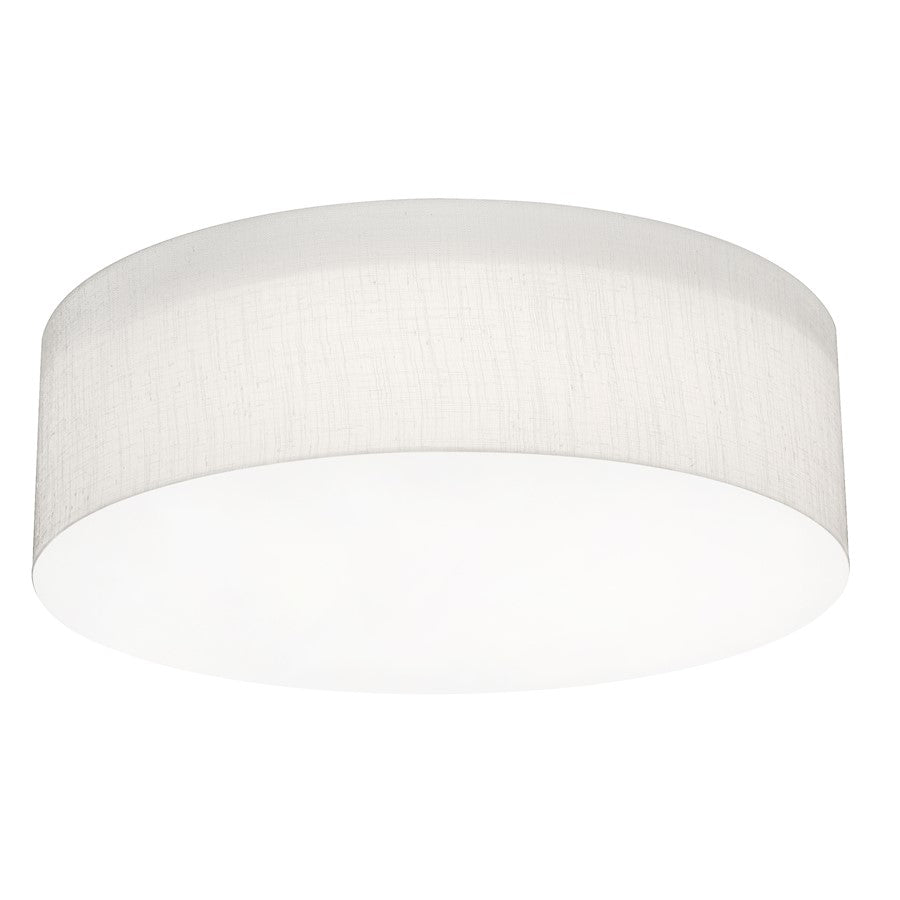 AFX Lighting Anton 3 Light 15" Flush Mount, Linen White - ANF1524MB-LW