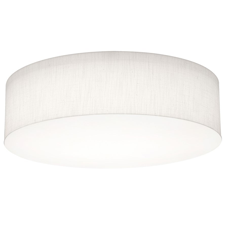 AFX Lighting Anton 3 Light 19" Flush Mount, Linen White - ANF1932MB-LW