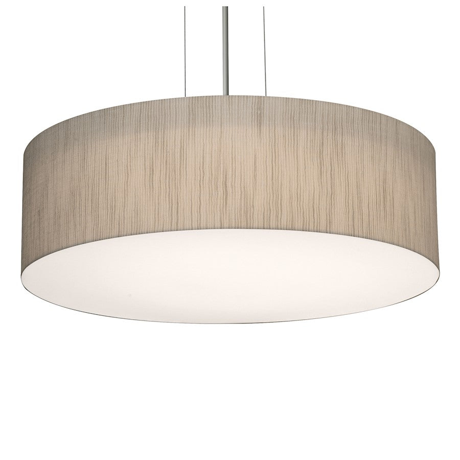 AFX Lighting Anton 3 Light 15" Pendant, Satin Nickel/Jute - ANP1524MBSN-JT