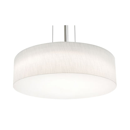 AFX Lighting Anton 1 Lt 24'' LED Pendant, Nickel/White - ANP2432L5AJUDSN-LW